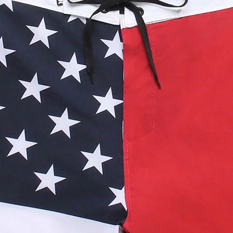 Patriotic American USA FLAG Lightweight Fleece Shorts USA gym shorts swim shorts bathing suit shorts