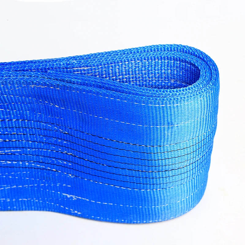 
High safety anti-wear anti-cutting 8 ton 3 meters blue web sling 