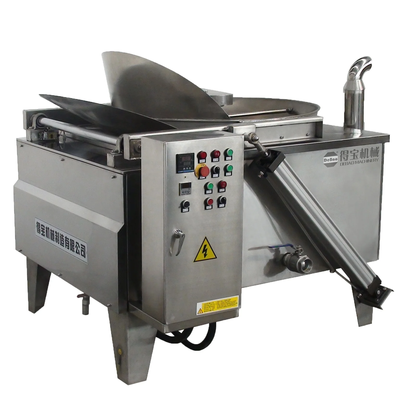 SS304 Stainless steel batch production oil fryer for small pallet crispy snacks for food factory