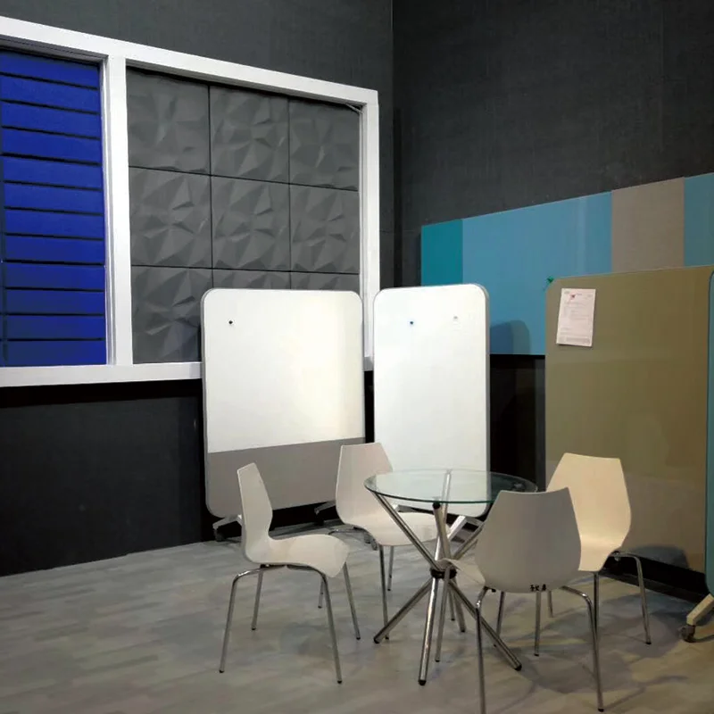 Polyester walls fibers sound absorption boards sound batts acoustic insulation polystyrene styrofoam acoustic diffuser panel