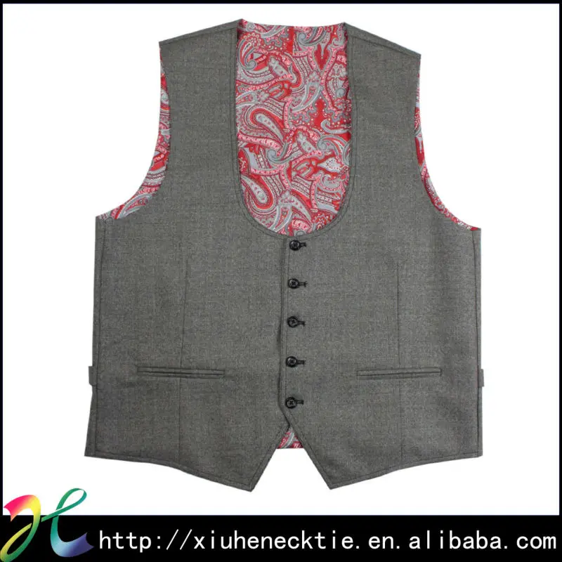 Fashion U shape U-neck Vests For men