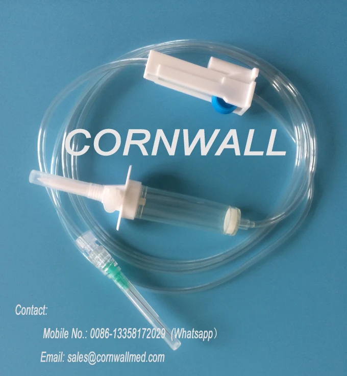 Drip IV Infusion giving Set with Y-site  DEHP-free / soft PVC-free material CE and ISO13485 approved top quality