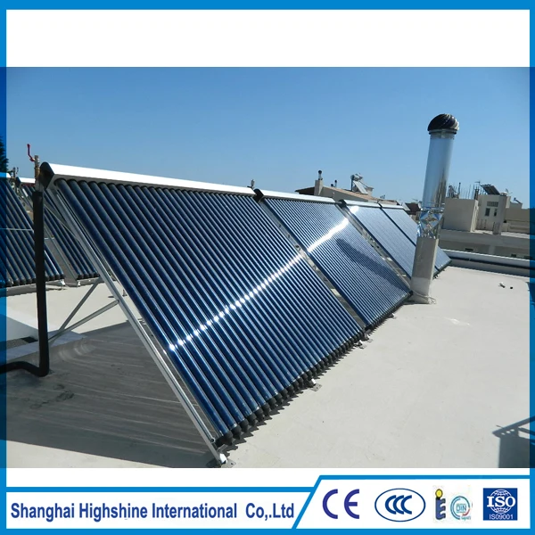 The intelligent Vacuum Solar Collector Price Pressure Copper Heat Pipe Evacuated Tube