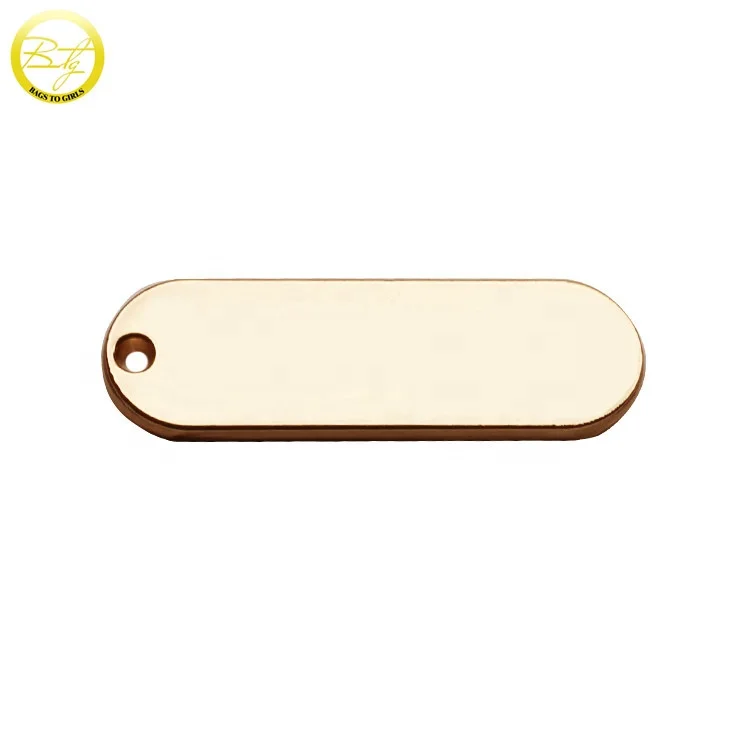 Custom label logos design metal letter tag shawl clothing name hang tag for Malaysia