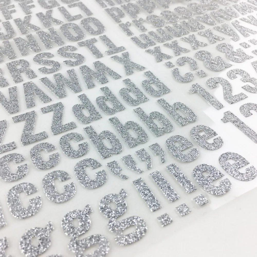 Custom Make Glitter Alphabet Letter Assorted Colors
