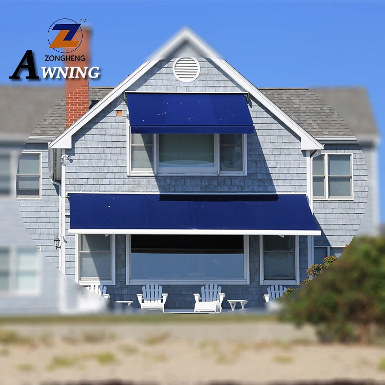 2020 High quality outdoor balcony aluminum retractable awnings with wind sensor and motor