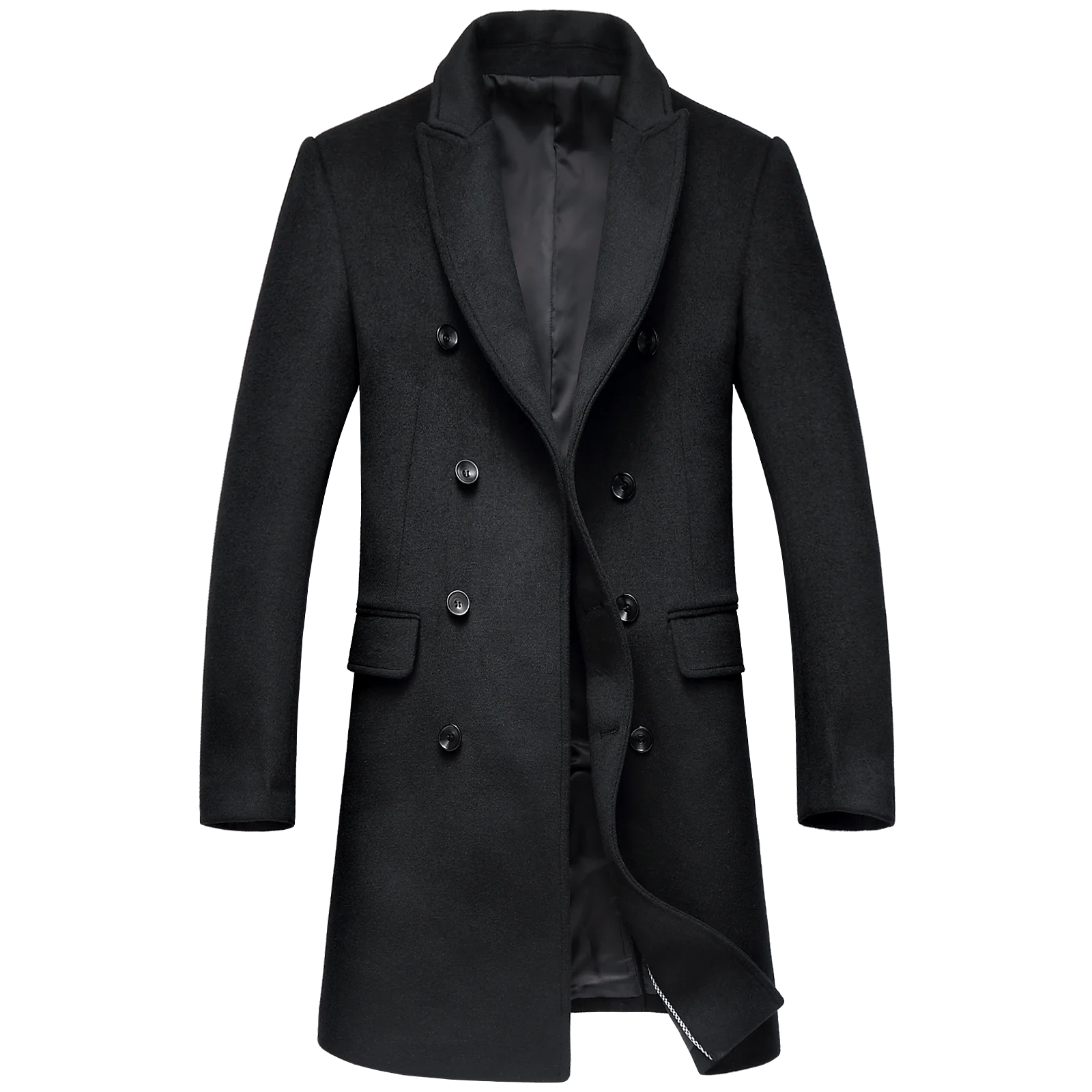 China Factories Cashmere Mens Long Pattern Coats