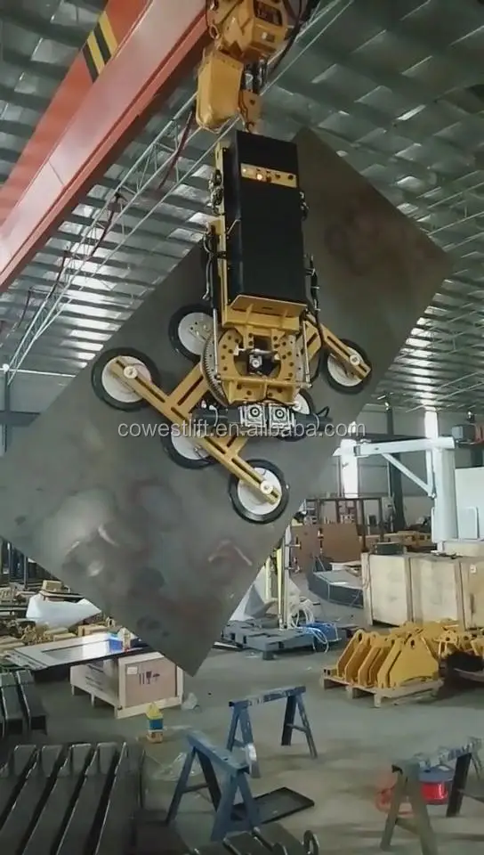 Battery powered vacuum lifter for 1500kg loading