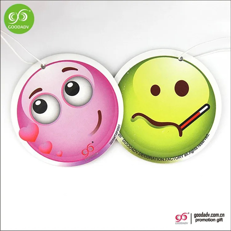 custom car air freshener paper Various styles Car decoration gifts hang air freshener