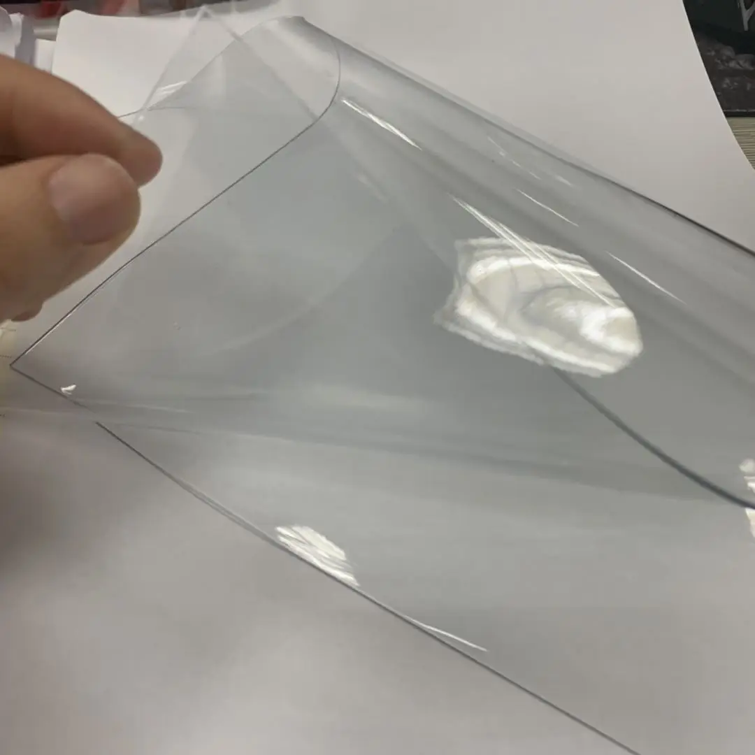 1.0mm thick clear roll color pvc flexible plastic sheet for door curtain