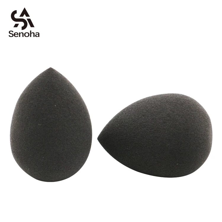
Teardrop black eco-friendly makeup sponge for face cosmetic beauty 