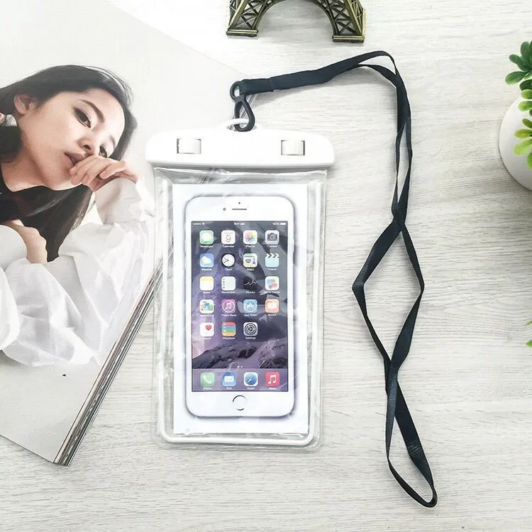 Multicolor Plastic Durable Phone Bag Pouch Outdoor Waterproof Phone Case in Raining Day Surfing