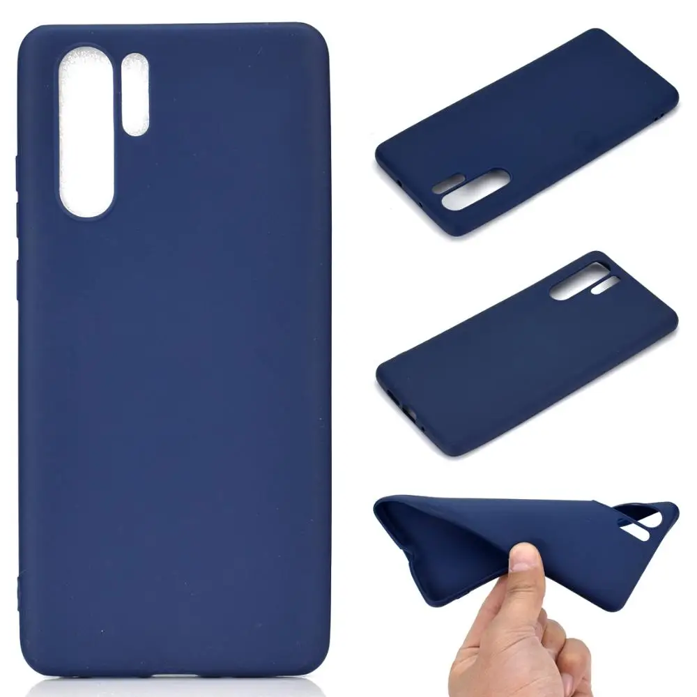 Matte Candy Color Silicone TPU Case For Huawei P Smart Y9 Y6 2019 P20 P30 Pro P10 Mate 20 Lite 7X 8X 8C 9 10 Nova 3i Case