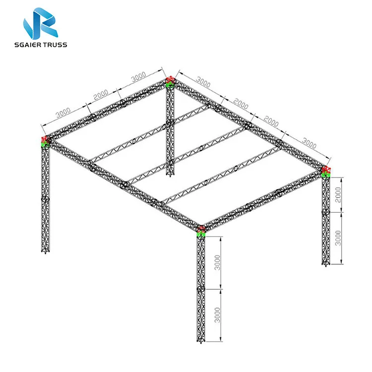 
 Профессиональный tvu сертифицированных фон алюминиевые фермы, алюминиевые конструкции фоне фермы  