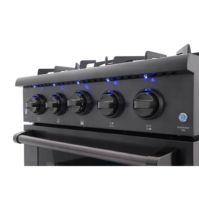 Отдельно Стоящая Газовая плита Hyxion 30 дюймов из нержавеющей стали с 5 горелками для