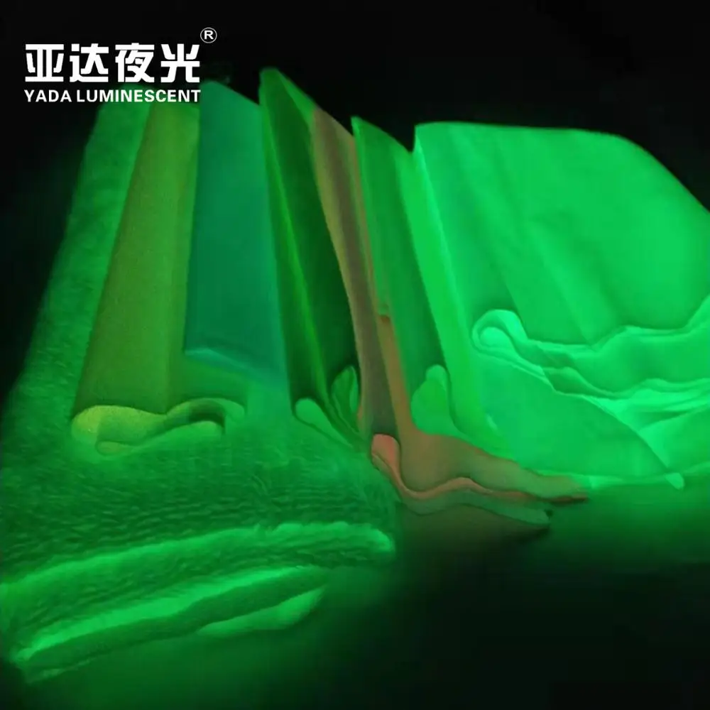 
night glow in the dark fabric for plush toy,luminous fabric 