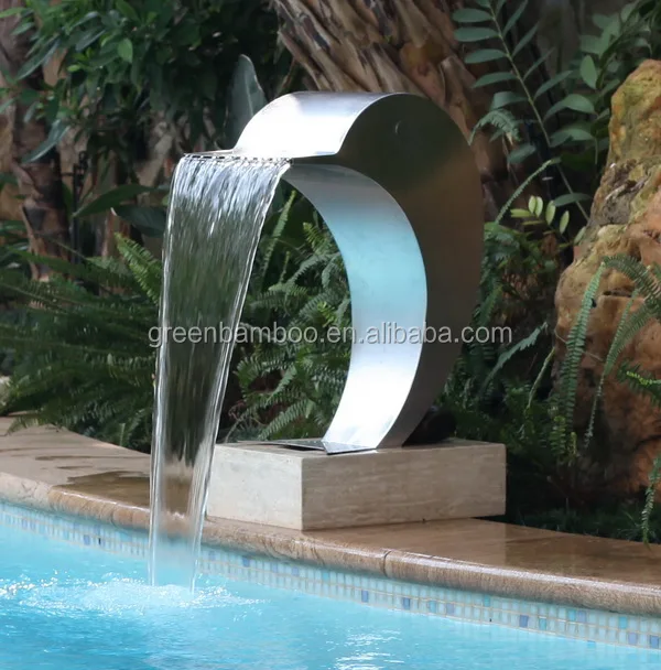 Dolphin Water Fountain Nozzle Stainless Steel Swimming Pool Water Spillway Dolphin Fountain for Garden Pond