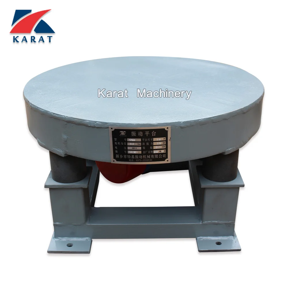 High frequency small concrete vibrating table machine