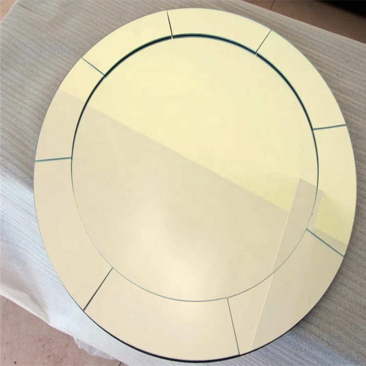 best selling beveled edge mirror plate square and round customize shape mirror good quality