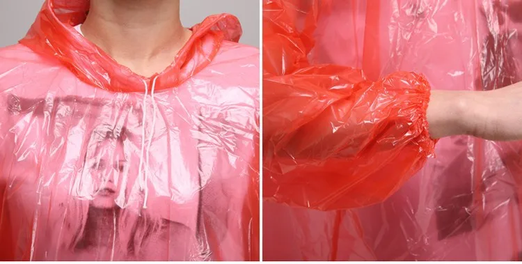 Germany Popular Clear Raincoat Women in Plastic Raincoats