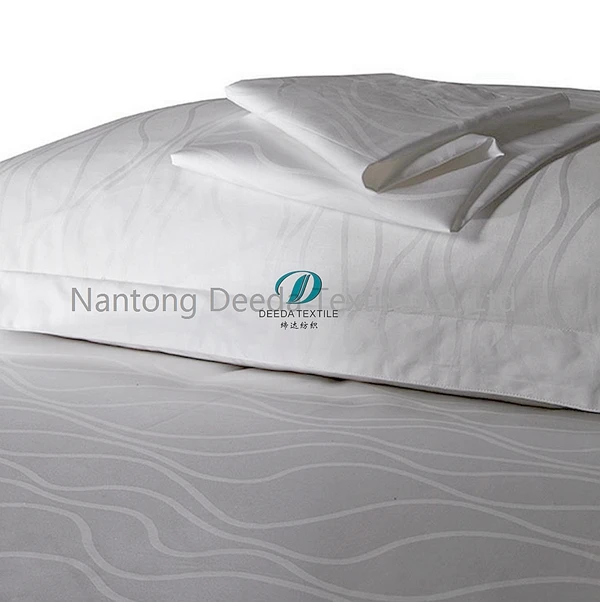 Deeda factory 100% cotton 300T jacquard economic hotel bedspreads