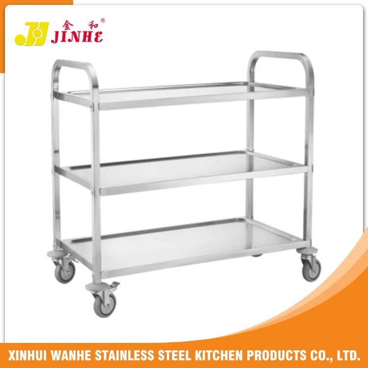Kitchen Square-Shaped Trolley Stainless Steel Flour Cart kitchen trolley food distribution for hospital