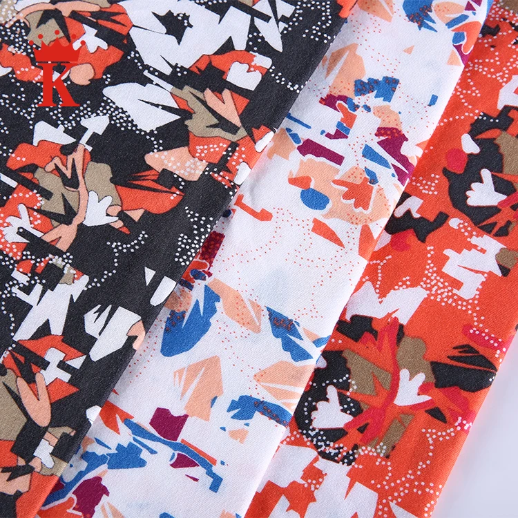 
2018 colorful casual style printed of t-shirts micro modal fabric 