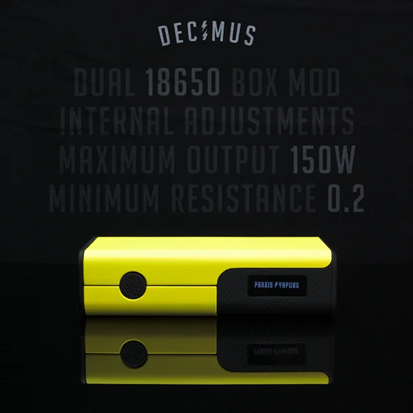 
China distributors new easy vape mods Mech Mod Praxis Decimus box mod usa 