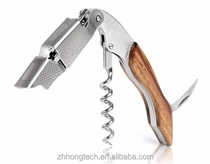 High Quality Wood Handle Professional Wine Opener Multifunction Portable Screw Corkscrew Wine Bottle Opener Cook Tools