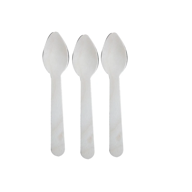 Factory Wholesale Cheap promotion ice cream spoon gift birch ice-cream spoon