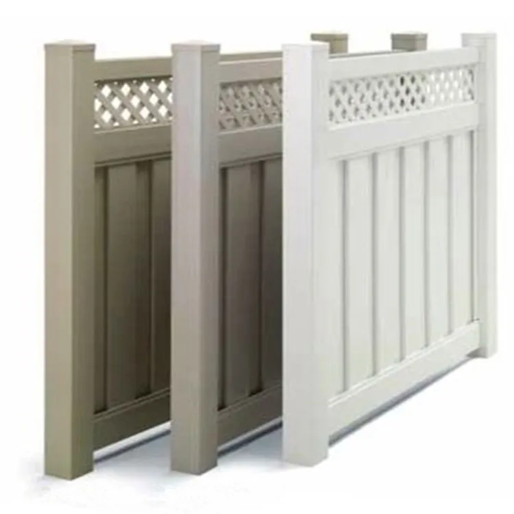 Eco-friendly PVC Outdoor privacy lattice privacy fence post
