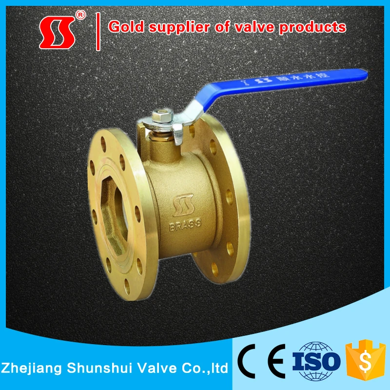 yuhuan sunsy shunshui factory PN16 DN15-DN300 flange brass ball valve