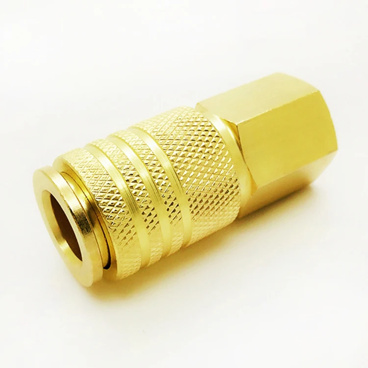 
One Touch 3 IN 1 American Universal type NU02-SM-02B Brass air hose quick release connector coupler pneumatic quick coupling 