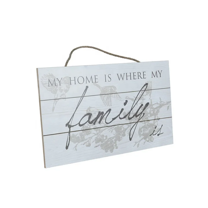 CE  quality wood sign blanks wall plaque for home decoration