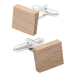 2018 fashion design Wood custom shirt cufflink For Men