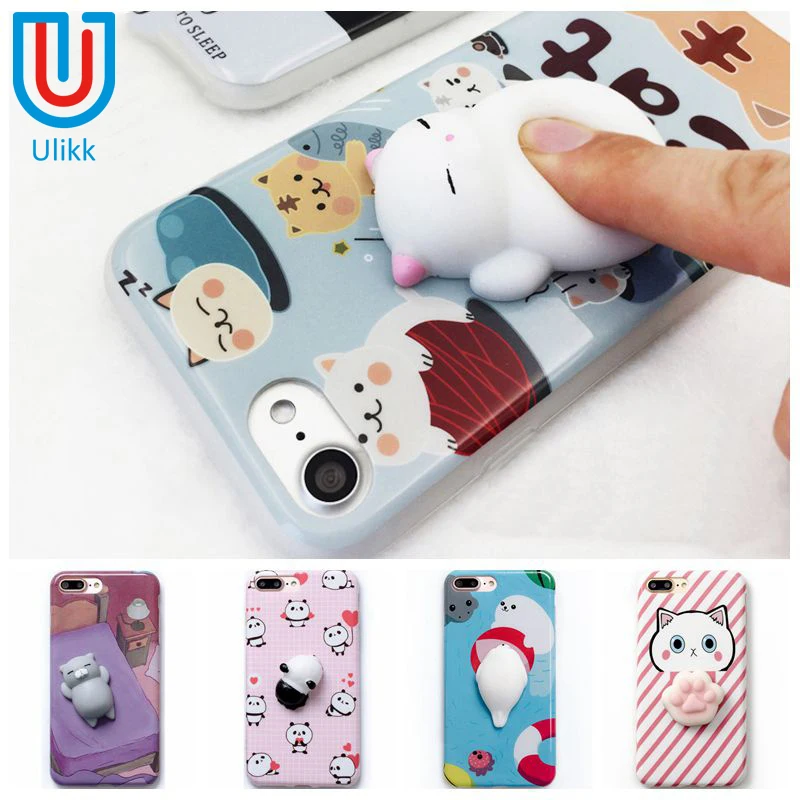 
Phone Cases for iphone 11 pro max 6 6s 6 plus 6s plus 7 7 plus Mobile phone bag Squishy Kneading Cute Case Cover Shell Fundas 