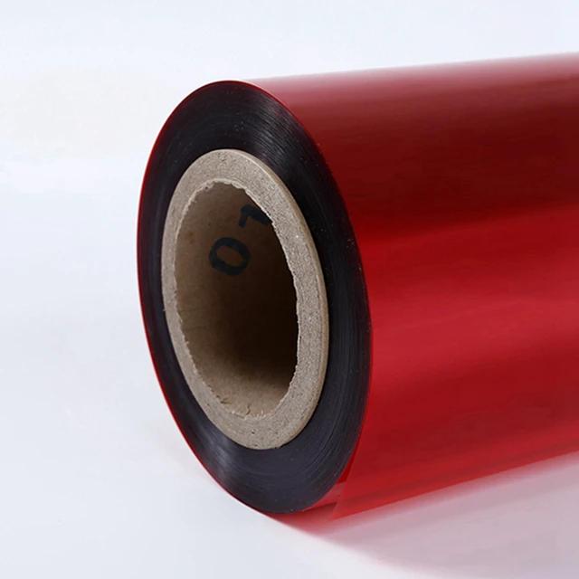 red color bopet sheet film Release coating anti-static PET film  Translucent or transparent
