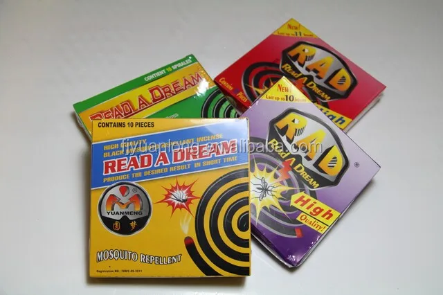 Черная противомоскитная спираль, Экспорт из Китая