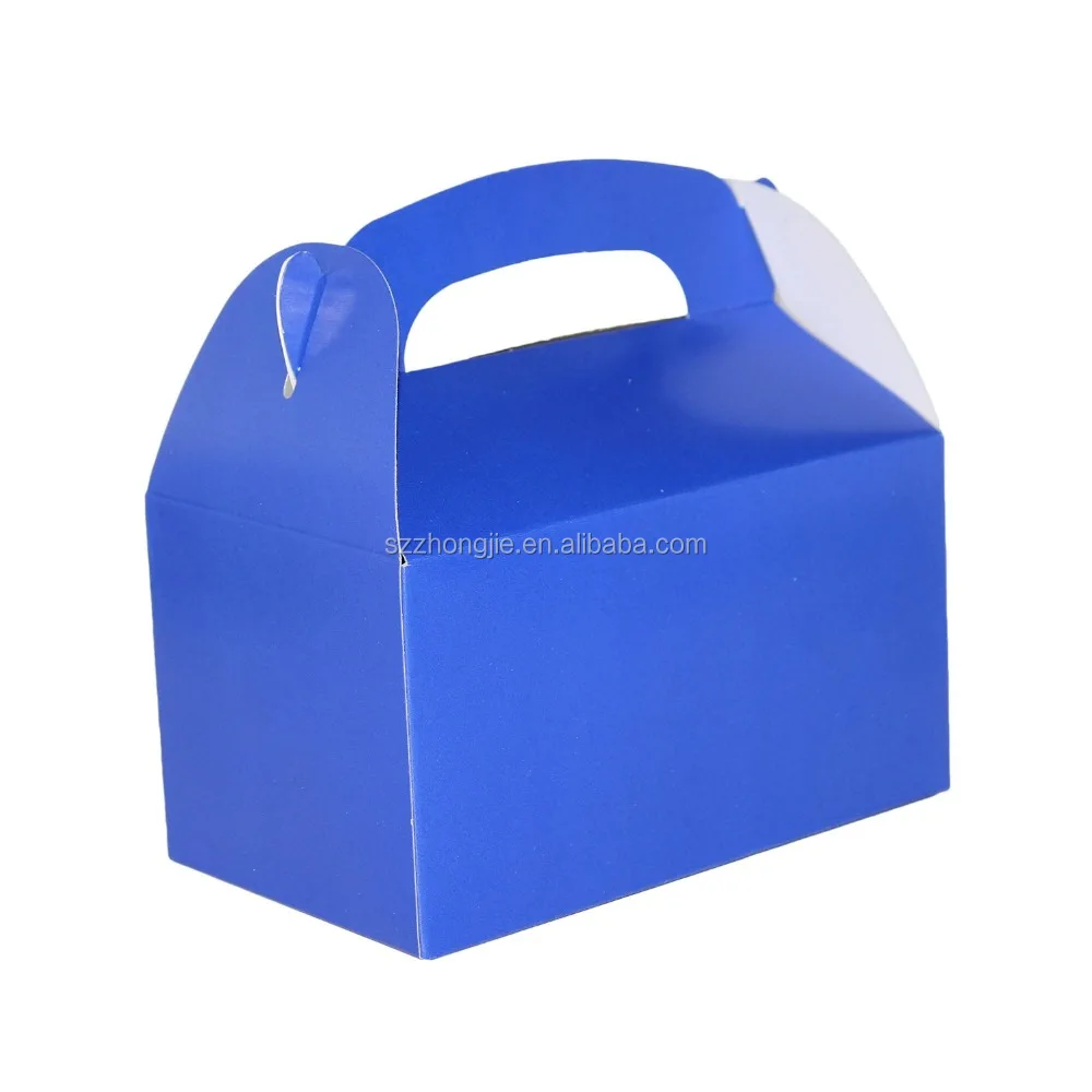 Assorted Bright Color Paper Party Goody Boxes Paper Box Packaging Paper Packaging Box