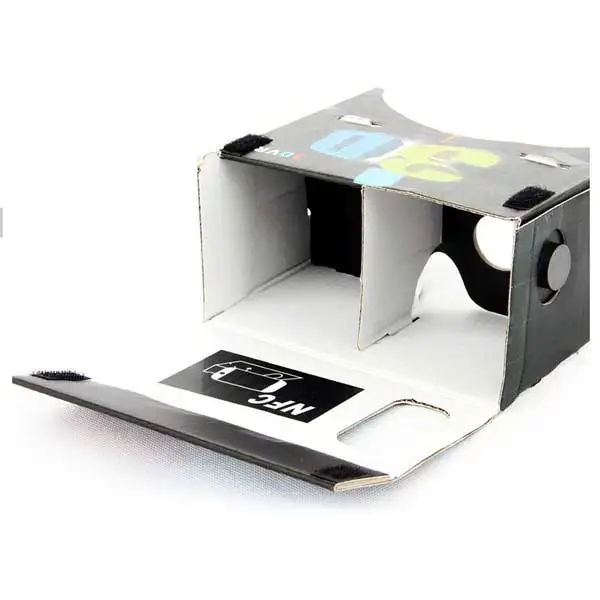 Картонная коробка виртуальной реальности с бесплатным дизайном 3D vr box google