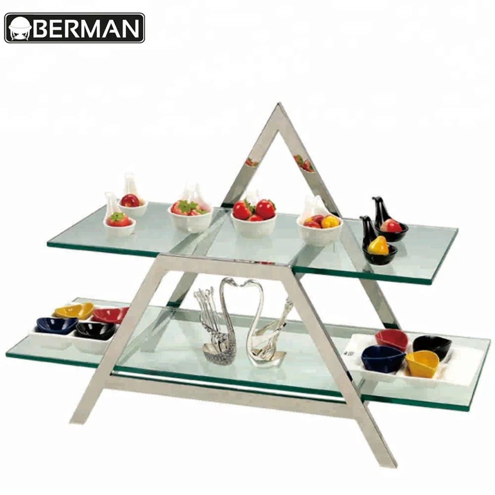 Yindu kitchen equipment co ltd decorative fancy wedding 3 tier serving plates high tea snack warmer cake display dubai