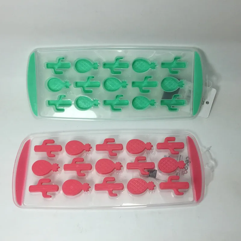 Stackable Plastic Ice Cube Trays Tree Shape for Sport Water Bottles