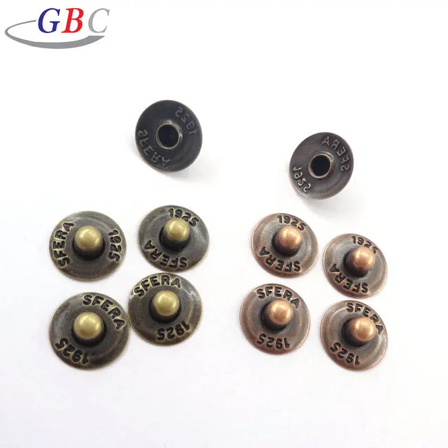 Factory wholesale metal copper rivets jeans