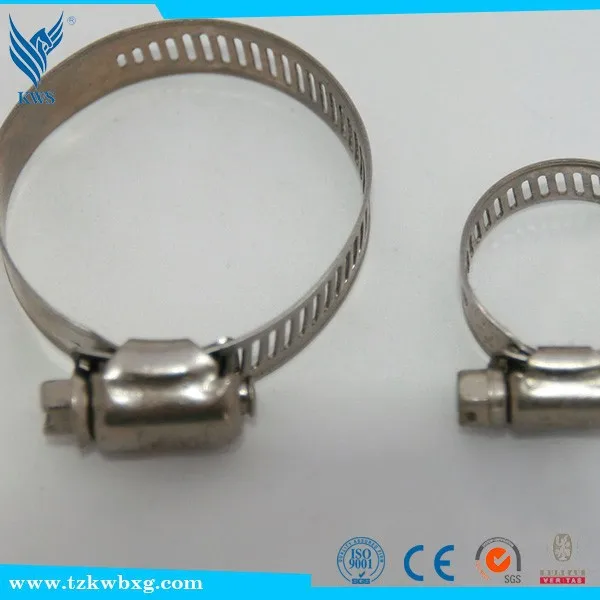 8mm american type stainless steel hose clamp/hose hoop/clamp
