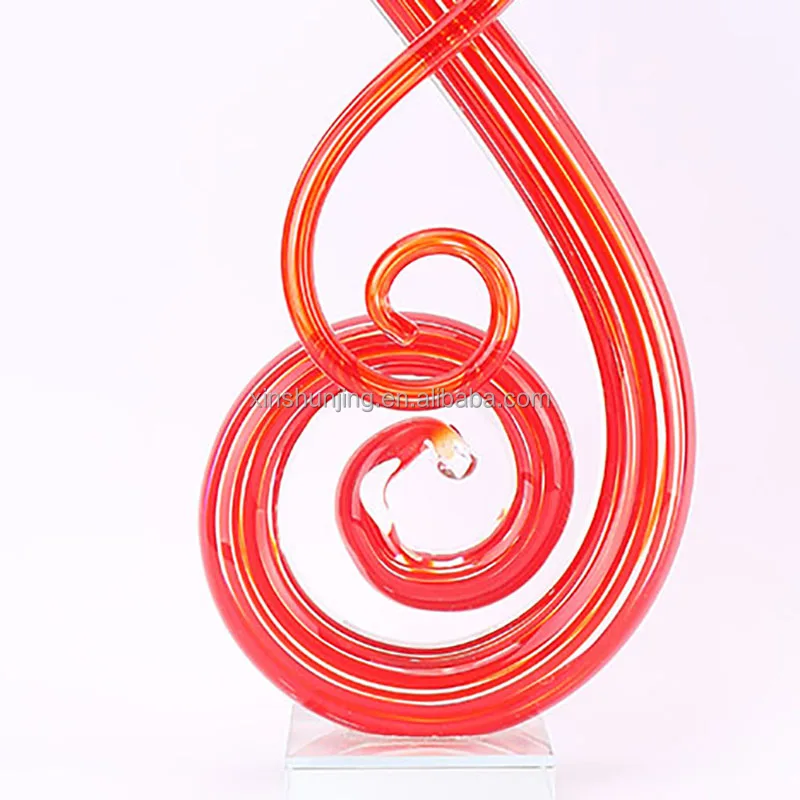
Hand blown home decor ART shape glass art crafts 
