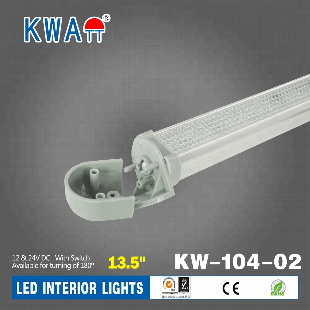 
12V DC 24V DC 20 LED RV Silver Cabin Ceiling Interior Light for Truck,,Caravan,Car 