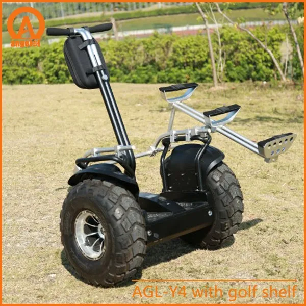Factory direct sale smart scooter electric chariot with golf bag holder