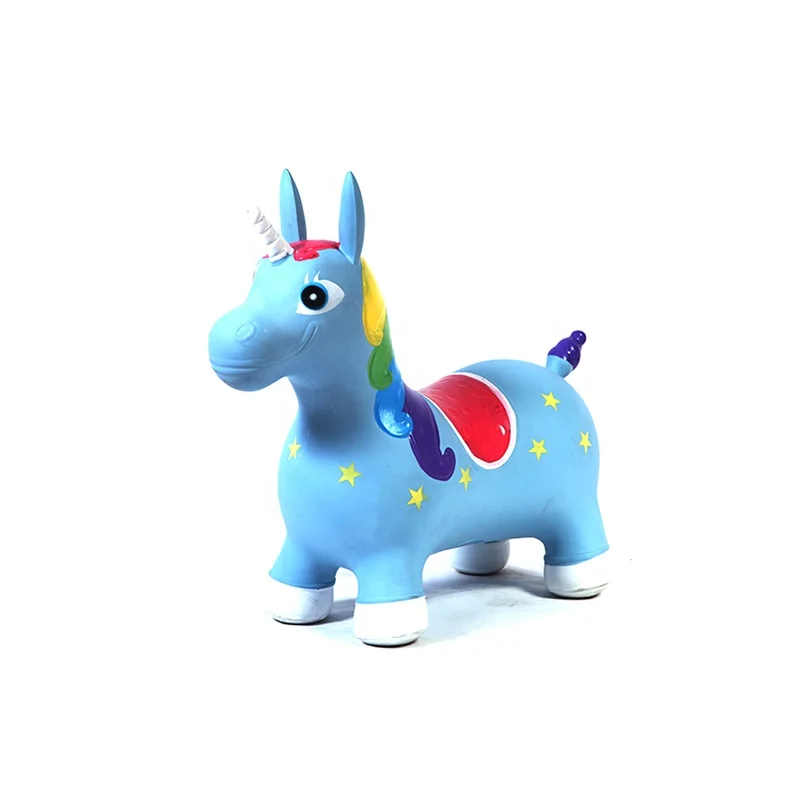 Детские спортивные игрушки ездить на животных игрушечные лошадки надувной Единорог бункер прыжки вне баланс упражнения