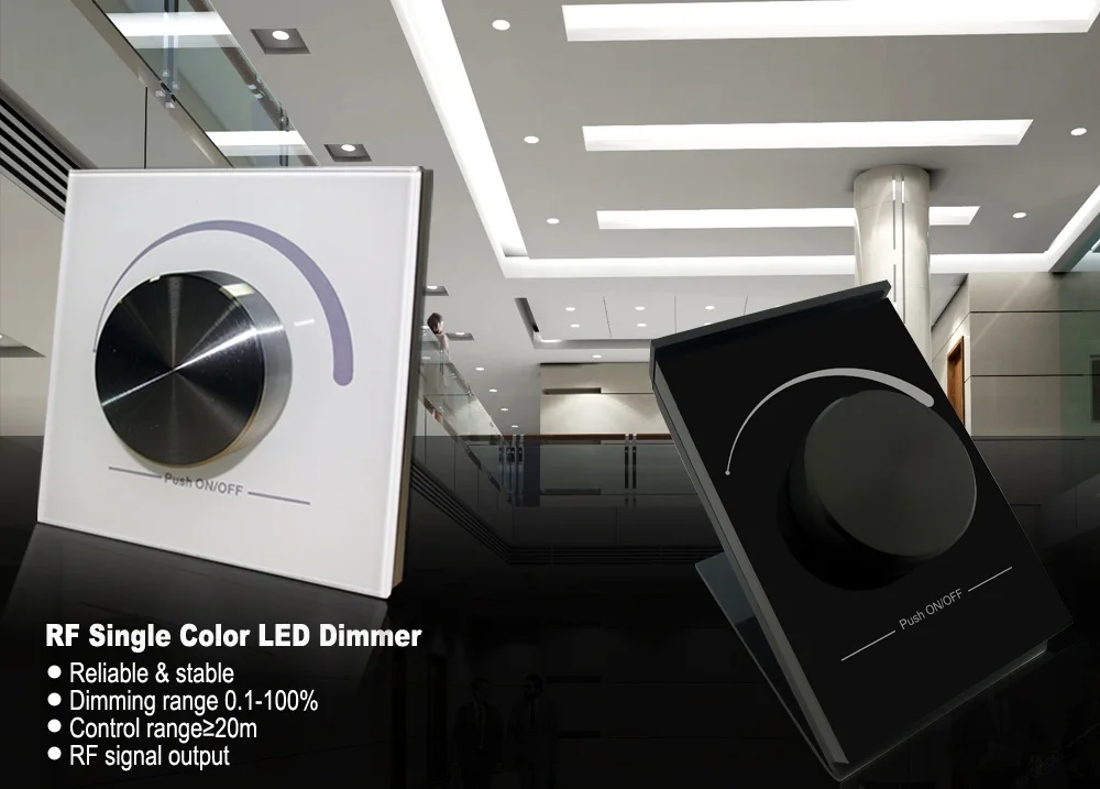 Sunricher SR-2805R RF Knob Dimmer US EU IT Size