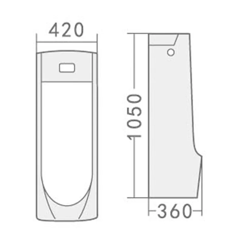 Best Sales Ceramic Bathroom Sanitary Ware Daily White Sensor Standing Urinal